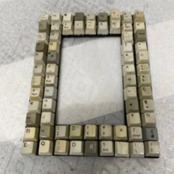 Upcycled Computer Keyboard Keys Frame - Picture 9 of 14
